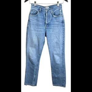 AGOLDE‎ Riley High Rise Crop Straight Crop Denim Jeans Sz 23